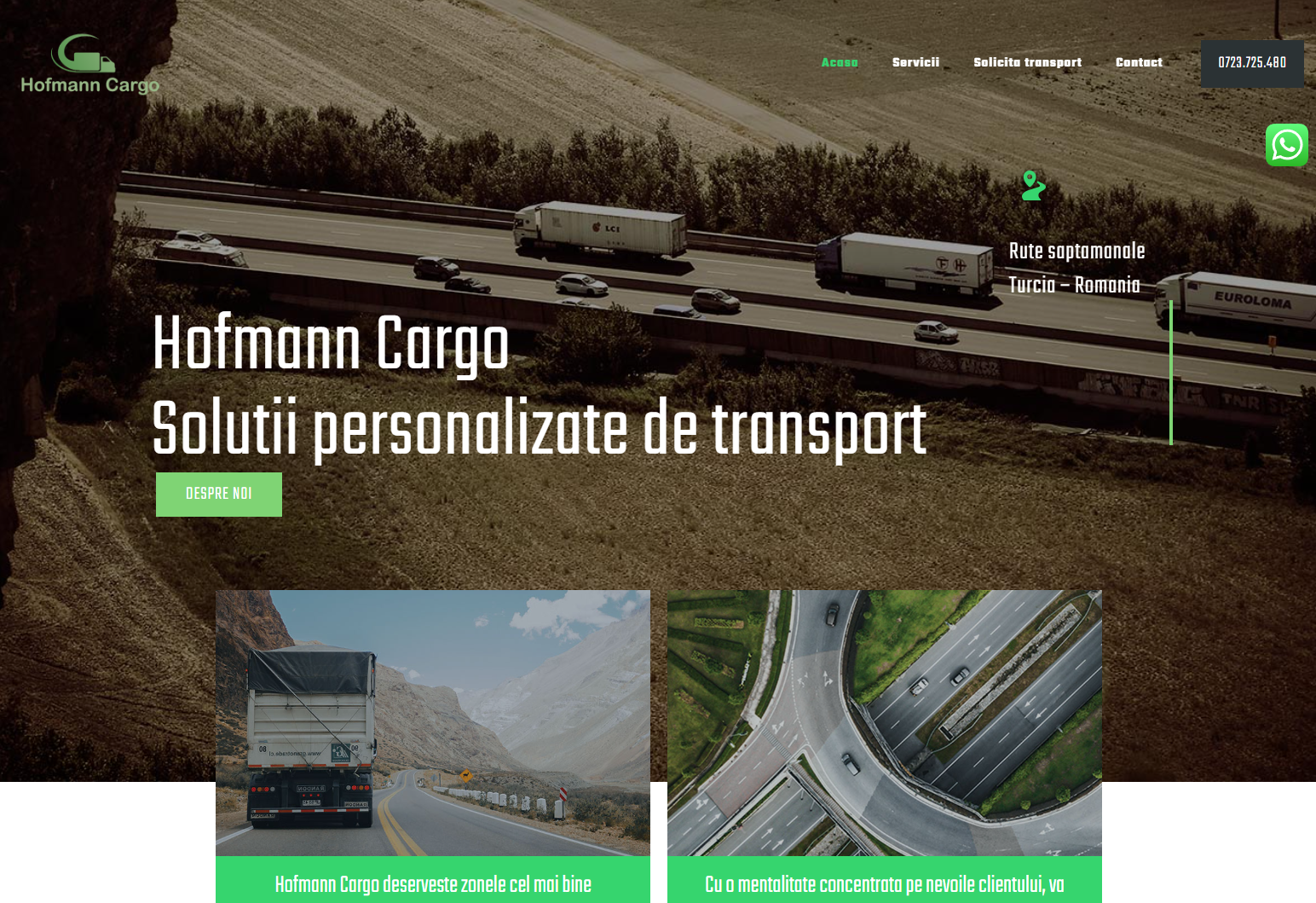 H Cargo – site de prezentare