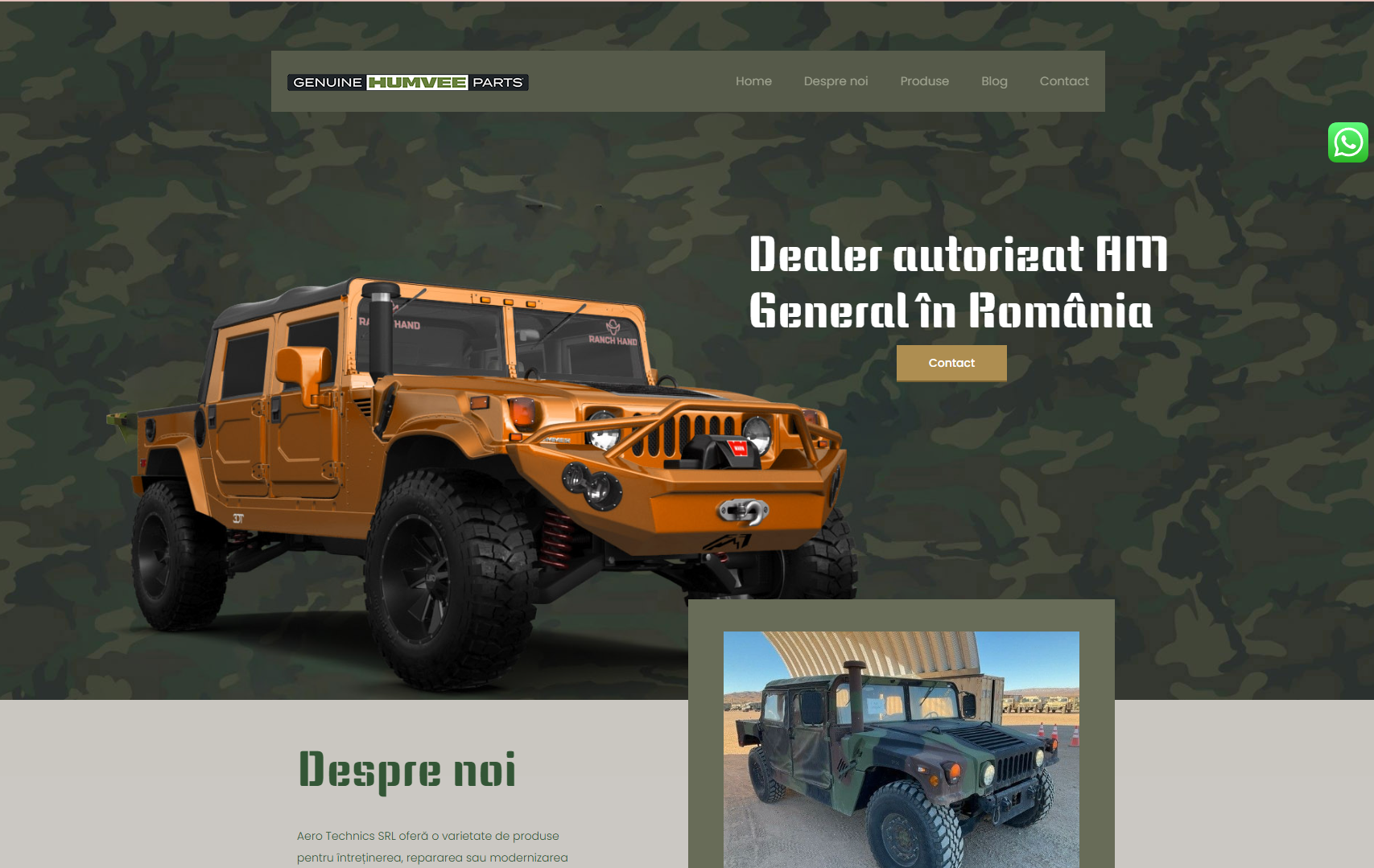 Hummer H1 – landing page