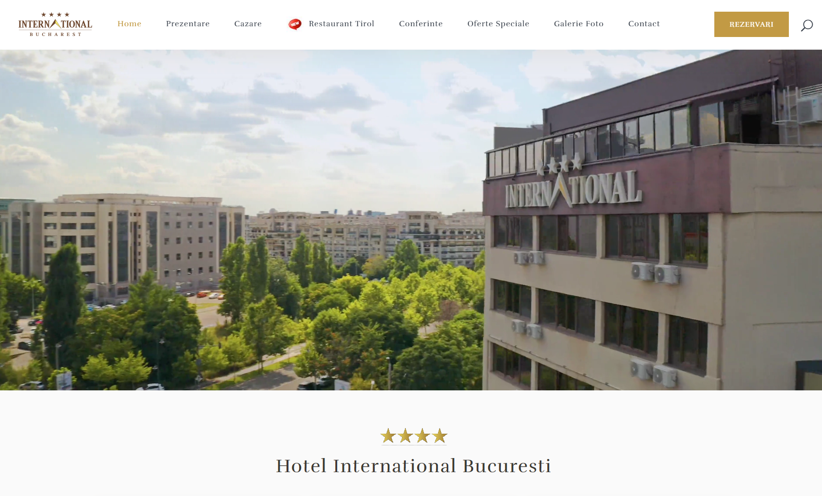 International Bucharest – site de prezentare hotel